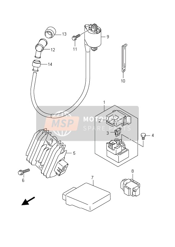 Suzuki UX150 SIXTEEN 2011 Eléctrico para un 2011 Suzuki UX150 SIXTEEN